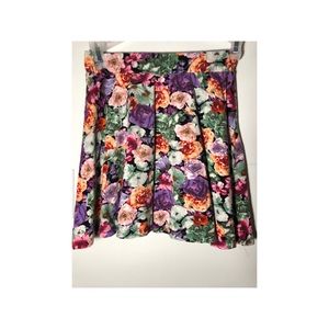 2/15$ FLORAL SKATER SKIRT